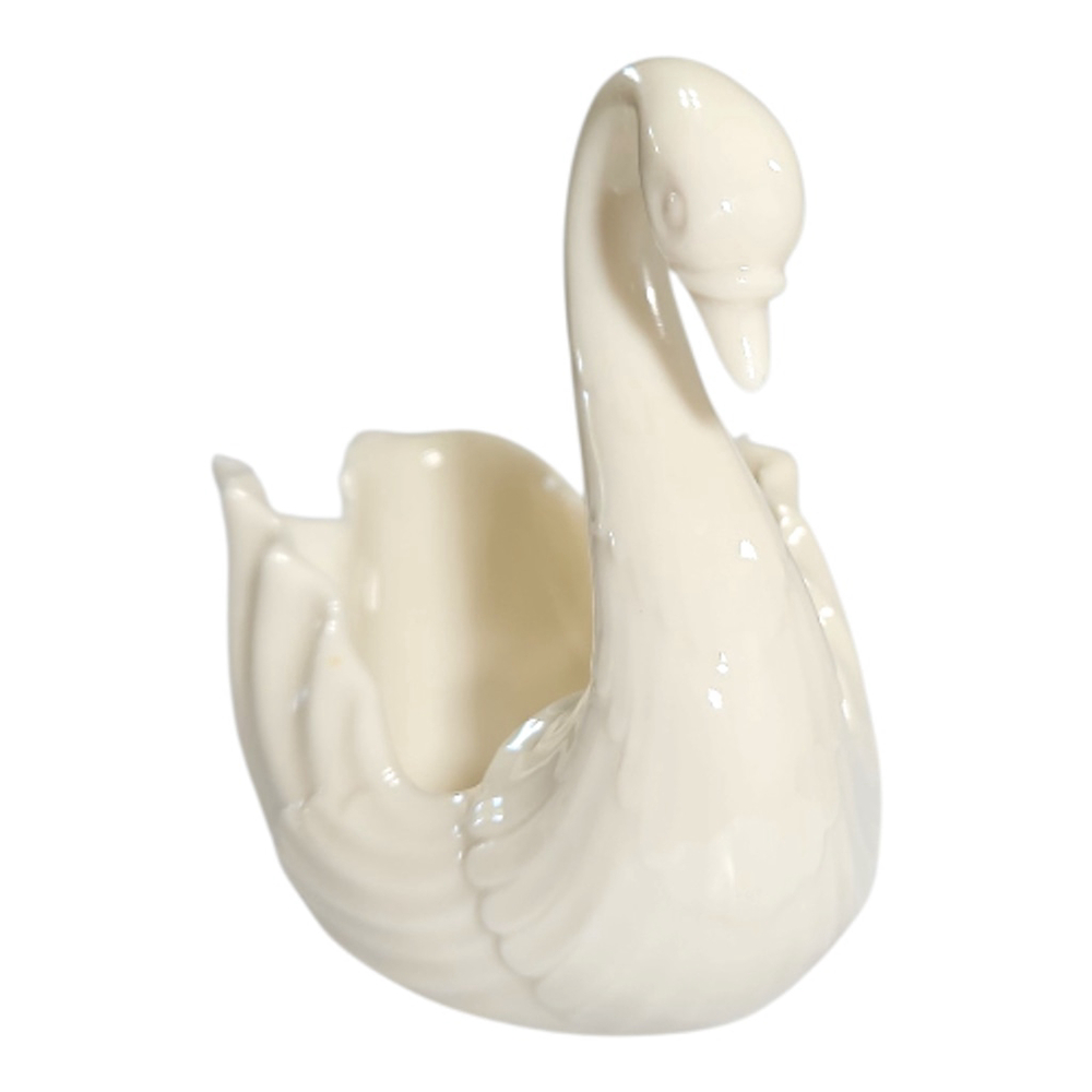 Lenox Swan Dish Ivory Porcelain Trinket Bowl USA 4x5 Elegant Decor Gift - Picture 3 of 6